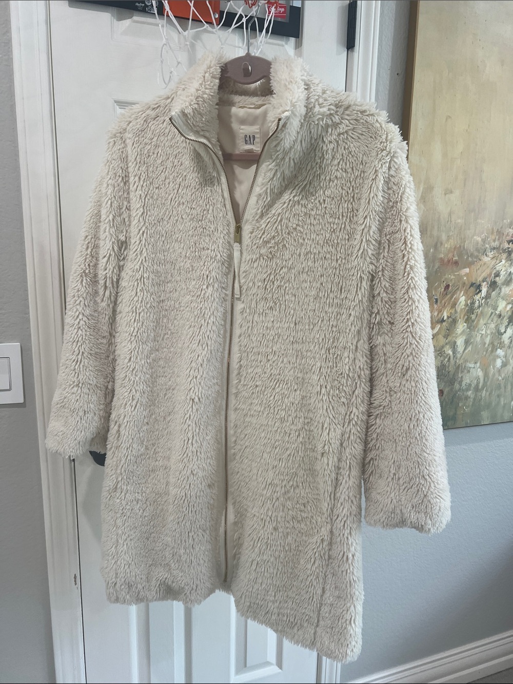 Gap teddy long zip jacket